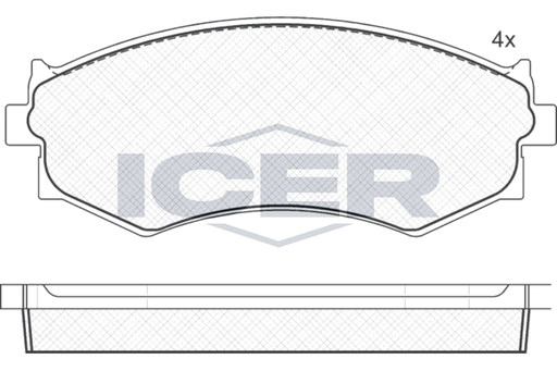Front - Brake Pad - Icer - Nissan 200Sx