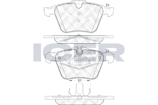 Brake Pad Set, disc brake (Braking System)