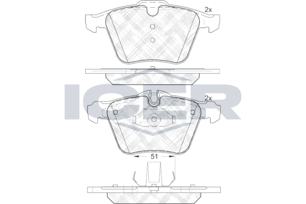 Brake Pad Set, disc brake (Braking System)