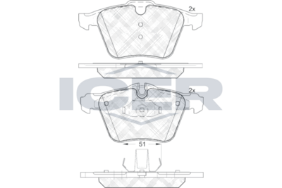 Brake Pad Set ICER