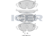Brake Pad Front Axle Skoda Icer