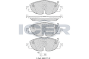 Brake Pad Front Axle Skoda Icer
