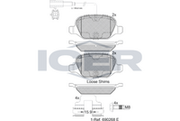 Brake Pad Set Rear Icer Alfa Romeo Mito