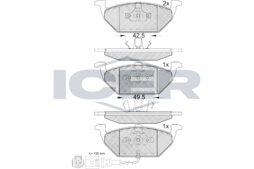 Brake Pad Set, Disc Brake