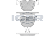 Rear - Brake Pad - Icer - Bmw X5 (F15, F
