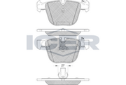 Rear - Brake Pad - Icer - Bmw X5 (F15, F