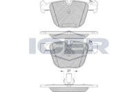 Rear - Brake Pad - Icer - Bmw X5 (F15, F