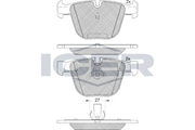Rear - Brake Pad - Icer - Bmw X5 (F15, F