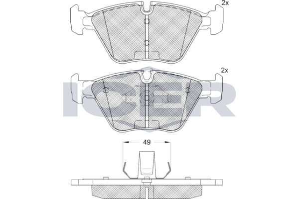 Front Brake Pad Icer Bmw 3 (E36)