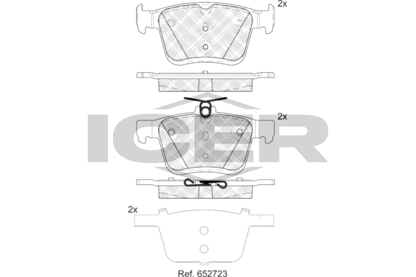 Brake Pad Set, disc brake (Braking System)