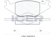 Brake pad, origin Spain