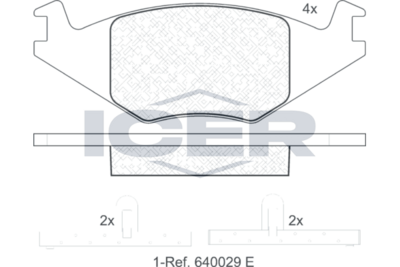 Brake pad, origin Spain