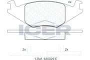 Brake pad, origin Spain