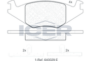 Brake pad, origin Spain