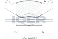 Brake pad, origin Spain