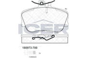 Front - Brake Pad - Icer Mercedes-Benz C