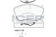 Front - Brake Pad - Icer Mercedes-Benz C
