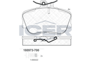 Front - Brake Pad - Icer Mercedes-Benz C