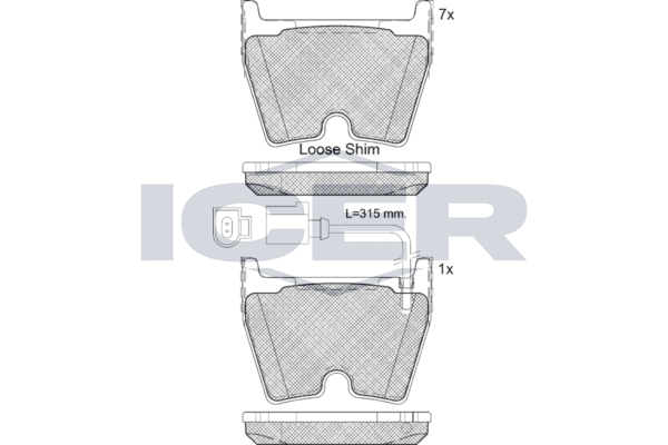 Brake Pad Set AUDI