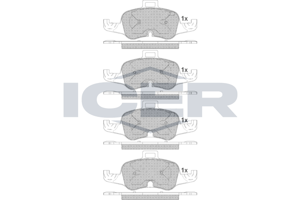Brake Pad Set, disc brake (Braking System)