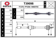 Drive Shaft (Wheel Drive)