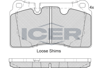 Brake Pad Set CHEVROLET