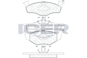 Brake Pad Front Axle Vw Icer