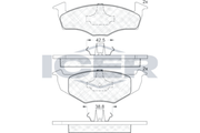 Brake Pad Front Axle Vw Icer