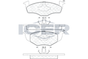 Brake Pad Front Axle Vw Icer