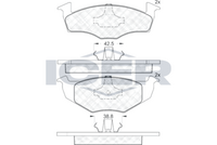 Brake Pad Front Axle Vw Icer