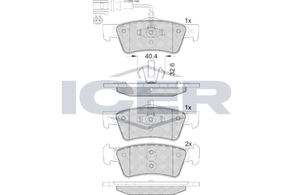Brake Pad Set, disc brake (Braking System)