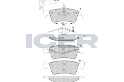 Brake Pad Set, disc brake (Braking System)