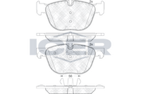 Brake Pad Set Front Icer Bmw X6