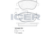 Brake Pad Front Axle Fiat Icer