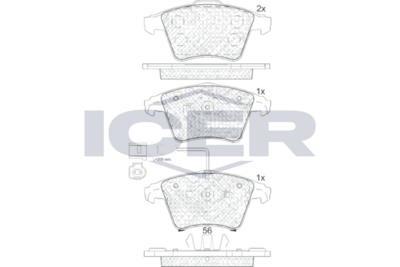 Brake Pad Set ICER