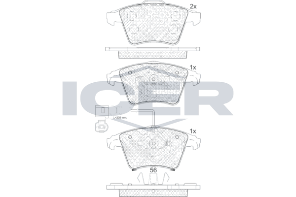 Brake Pad Set ICER