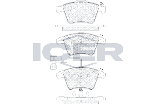 Brake Pad Set ICER