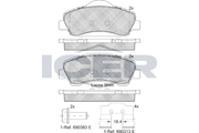 Front Brake Pad Icer Peugeot 308