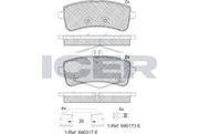 Brake Pad Set MERCEDES-BENZ