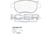 Front Brake Pad Set Icer Peugeot 307
