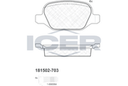 Brake Pad Set Rear Icer Alfa Romeo 147