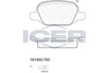 Brake Pad Set Rear Icer Alfa Romeo 147