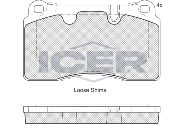 Brake Pad Set ICER