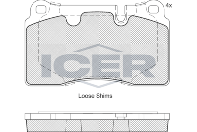 Brake Pad Set ICER