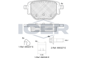 Brake Pad Set  OPEL