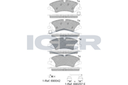 Brake pad, LAND ROVER,DISCOVERY