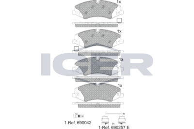 Brake pad, LAND ROVER,DISCOVERY