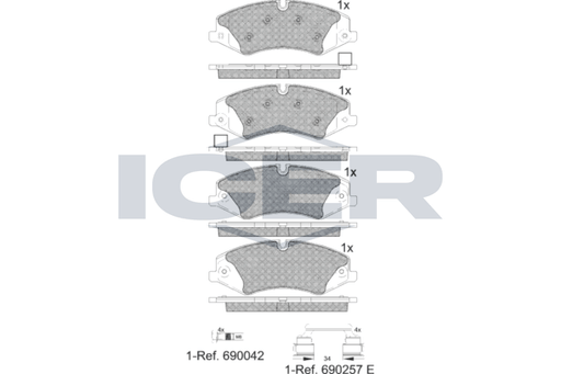Brake pad, LAND ROVER,DISCOVERY
