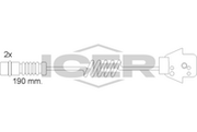Warning Contact, brake pad wear (Braking System)