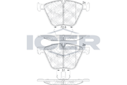 Front Brake Pad Icer Mbw X5 (E70)